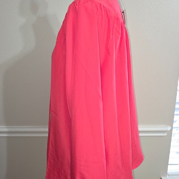NWT Nautica Pink Tunic Blouse XXL Long Sleeve V Neck Lightweight - Picture 4 of 5